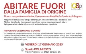 Laboratorio di progettazione per soluzioni abitative per persone con disabilità